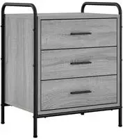 vidaXL Nachttisch Sonoma-Grau 48 x 36,5 x 60 cm Holzwerkstoff