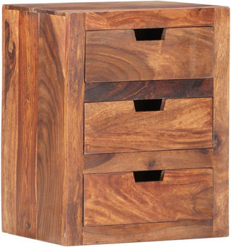 vidaXL Bedside Table Solid Wood 40 x 20 x 50 cm