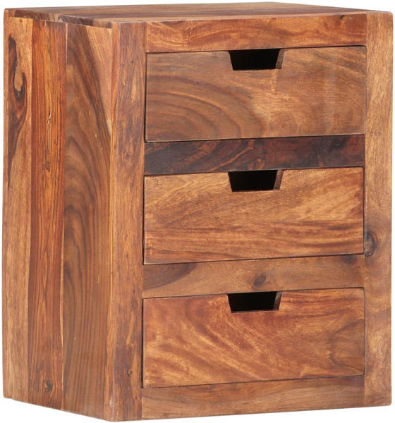 vidaXL Bedside Table Solid Wood 40 x 20 x 50 cm