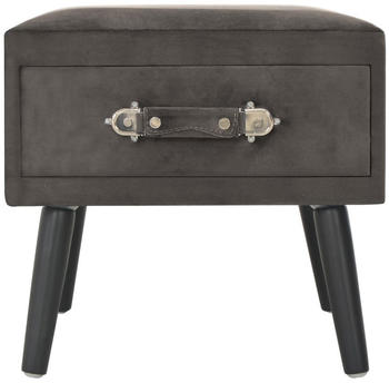 vidaXL Bedside Table Case Velvet Grey 40 x 35 x 40 cm