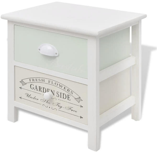 vidaXL Bedside Table in Wood French Style