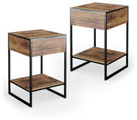 Vicco - Nachttisch Fyrk, Antikholz, 43.5 X 66 Cm 2er Set