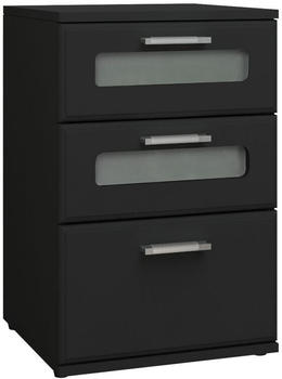 ECD Germany Nachttisch 40x60x38 cm Schwarz