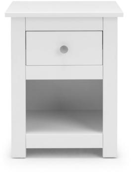 Julian Bowen Radley 1 Drawer Bedside Table - White