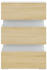 326845: vidaXL LED-Nachttisch Holzwerkstoff 45x67cm