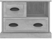 vidaXL Nachttisch Betongrau 60x39x45 cm