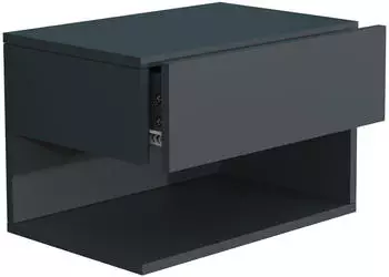 VCM Wandschublade 45x32x30cm anthrazit