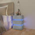 vidaXL LED-Nachttisch Holzwerkstoff 45x67cm