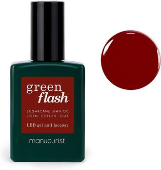 Manucurist Green Flash LED Gel Nail Lacquer Dark Pansy (15ml)