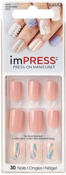 Kiss imPRESS Press-On Manicure selbstklebende Fingernägel Shimmer
