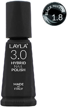Layla 3.0 Hybrid Nail Polish (10ml) 1.8 Black Mirror