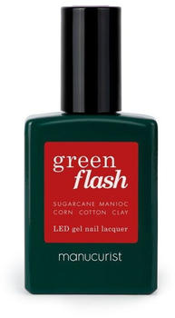 Manucurist Green Flash LED Gel Nail Polish (15ml) Pomegranate
