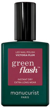 Manucurist Green Flash LED Gel Nail Polish (15ml) Victoria Plum