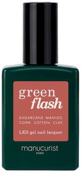 Manucurist Green Flash LED Gel Nail Polish (15ml) Bois de rose