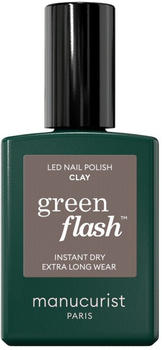 Manucurist Green Flash Instant Dry Extra Long Wear Nail Polish (15ml) Clay