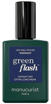 Manucurist Green Flash Instant Dry Extra Long Wear Nail Polish (15ml) Midnight