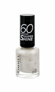 Rimmel London 60 Seconds Super Shine Nail Polish (8 ml) 730 Silver Bullet