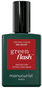 Manucurist Green Flash LED Gel Nail Lacquer (15ml) Red Velvet
