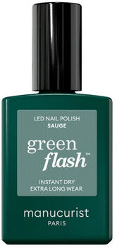 Manucurist Green Flash LED Gel Nail Lacquer (15ml) Sauge
