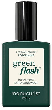 Manucurist Green Flash Instant Dry Extra Long Wear Nail Polish (15ml) Porcelaine