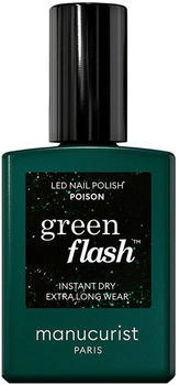 Manucurist Green Flash Instant Dry Extra Long Wear Nail Polish (15ml) Poison