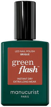 Manucurist Green Flash Instant Dry Extra Long Wear Nail Polish (15ml) Brique
