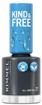 Rimmel London Nail Polish 8 ml 158 - All Greyed Out