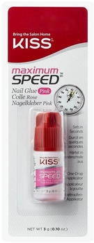 Kiss Speed Pink Nail Glue Kunstnägel & Nageldesign 3 g Pink
