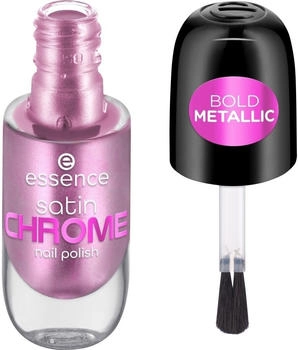 Essence Satin Chrome Bold Metallic Nail Polish 8 ml ARTIFICIAL PINKTELLIGENCE