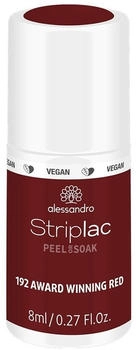 Alessandro Striplac Nail Polish Nail Polish 8 ml 192 - AWARD WINNING RED