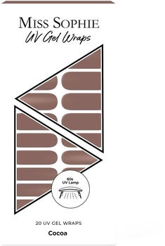 Miss Sophie's 20 UV Gel Wraps COCOA