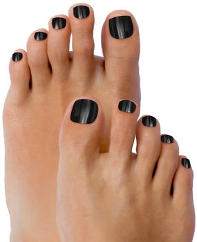 Miss Sophie's Nail Wraps for pedicure Black Velvet