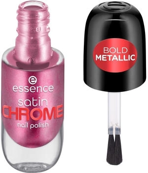 Essence Satin Chrome Bold Metallic Nail Polish 8 ml META MAROON