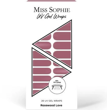 Miss Sophie's 20 UV Gel Wraps ROSEWOOD LOVE