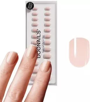 Doonails Soft Gel Press Ons 30 Stk. Extra Short Square Classic French