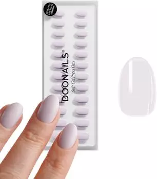Doonails Soft Gel Press Ons 30 Stk. Short Round Lilac
