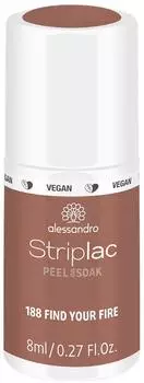 Alessandro Striplac Peel or Soak (8ml) - 188 Find Your Fire