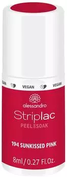Alessandro Striplac Peel or Soak (8ml) - 194 Sunkissed Pink
