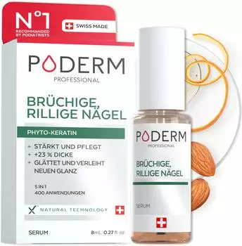 Poderm Serum f&uuml;r spr&ouml;de und gerillte N&auml;gel (8ml)