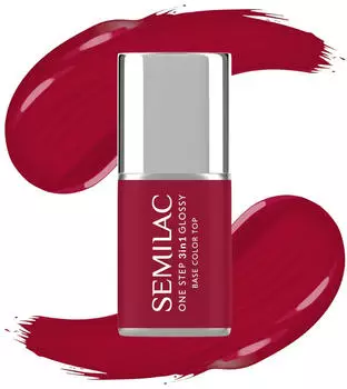 Semilac One Step 3in1 Glossy (7ml) 575 Dark Red