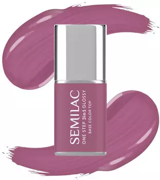 Semilac One Step 3in1 Glossy (7ml) 205 Purple Beige