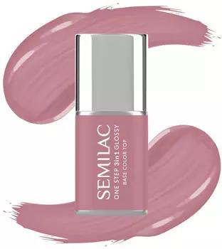 Semilac One Step 3in1 Glossy (7ml) 201 Earth Pink