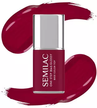 Semilac One Step 3in1 Glossy (7ml) 570 Dark Raspberry