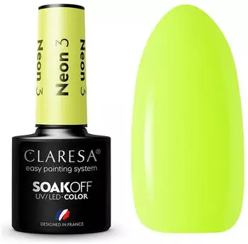 Claresa Soak Off UV/LED Color Neon (5ml) 3