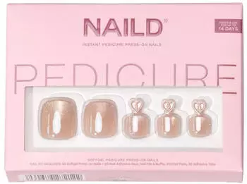 NAILD Softgel Pedicure Press-On Nails (30 Stk.) champagne