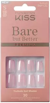 Kiss Bare but Better Premium TruNude Nail Shades Short 30 Stk. Intro