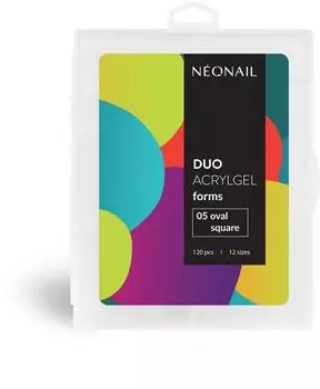 NeoNail Duo Acrylgel Forms (120 Stk.) 05 Oval Aquare