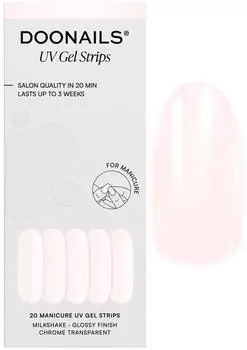 Doonails UV Gel Strips (20 Stk.) Milkshake