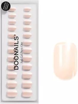 Doonails Soft Gel Press Ons 30 Stk. Extra Short Square Prosecco