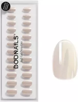 Doonails Soft Gel Press Ons 30 Stk. Short Round Toffee